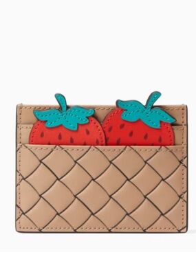 kate spade picnic perfect Strawberry card holder